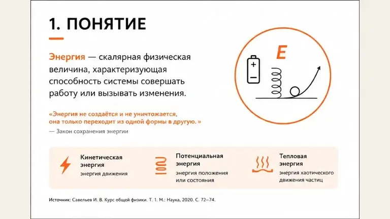 Пример оформления: Учебная презентация